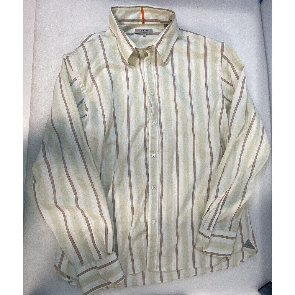Ted Baker Button Up Dress Shirt Size 5 US 42 XL GnuFashion